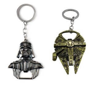 Bottle Opener, Star Wars Keychain, Star Wars Beer Bottle Opener Gifts for Men, Kitchen Accessories for Souvenirs 2PCS