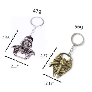 Bottle Opener, Star Wars Keychain, Star Wars Beer Bottle Opener Gifts for Men, Kitchen Accessories for Souvenirs 2PCS