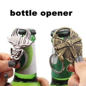 Bottle Opener, Star Wars Keychain, Star Wars Beer Bottle Opener Gifts for Men, Kitchen Accessories for Souvenirs 2PCS