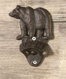 giftcraft cast iron bear wall bottle opener