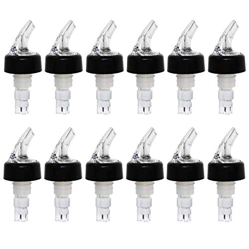 BarConic® Measured Liquor Pourers - WHITE - 2 OUNCE - PACK OF 12