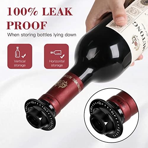 Premium 7-in-1 Wine Gift Set, Includes Wine Saver Pump with 4 Real Vacuum Wine Bottle Stoppers, 1 Foil Cutter, 1 Wine Pourer, Best Gifts for Wine Lovers