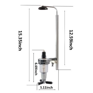 Wall Mounted Liquor Dispenser Bar Butler Bracket Solo Optic Spirit Wine Beer Alcohol Bottle Beverage Stand Revolving Nozzle Drinkware Set (1 Bottle)