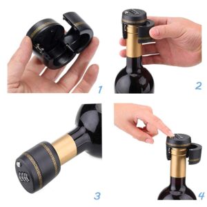 Loboo Idea 12 Pack Wine Bottle Lock, Combination Password Code Lock Wine Cap Digital Lock For Wine & Liquor Bottle Wine Whiskey Bottle.the Diameter Of The Bottle Mouth Should Be Between 26mm To 28mm