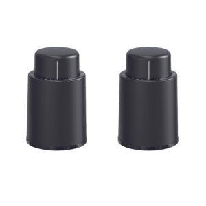 Wine Stoppers for Wine Bottles (2-Pack) - Vacuum Wine Preserver Set - Wine Saver and Sealer for Bottles - Reusable Wine Corks for Glass Bottles - Wine Accessories and Gifts to Keep Wine Fresh