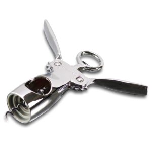 Vinturi V9032 Wing Corkscrew Wine Built-in Bottle Opener, One size, Silver