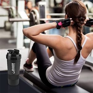 16 Oz Protein Shaker Bottle, Protein Shaker Bottle With Powder Storage, Fresh Juice Blender Bottle, Water Bottle for Gym