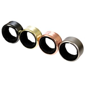vinodrip wine drip ring set 4 piece, stainless steel wine bottle collars, leakproof ring drip stoppers for wine bottles, wine stop accessories for bar and home, assorted colors