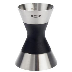 OXO SteeL Angled Measuring Jigger and Double Jigger Bundle