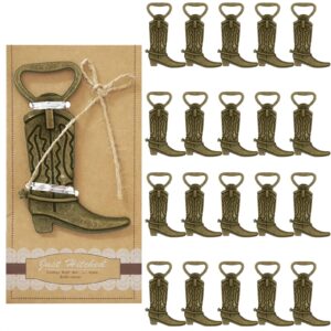 20 pcs beer bottle openers retro style cowboy boot beer opener wedding party birthday party favors for guests