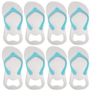 marrywindix 8 pack flip-flop bottle openers special "pop the top" slipper bottle opener with gift wrap for wedding summer party favors