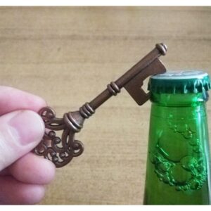 50pcs Copper Skeleton Key Beer Bottle Opener With 100 Pcs Blank Card and 98 Feet Hemp Rope for Wedding Party Favors (mixed 5 styles copper)