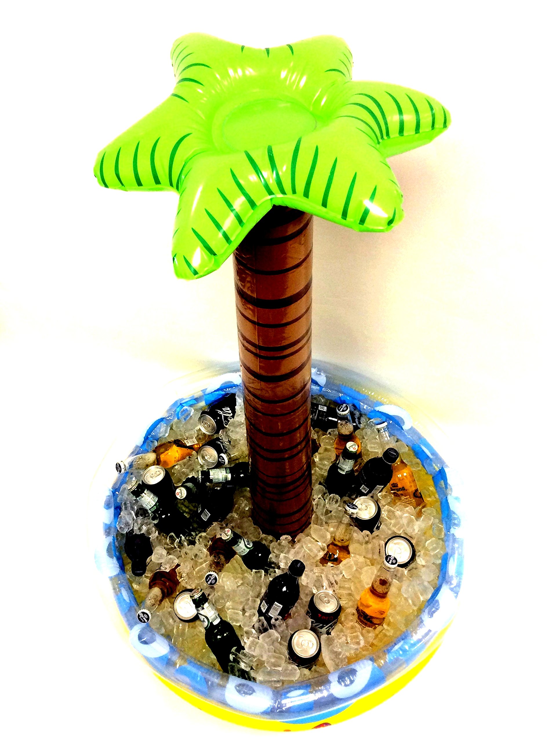 Inflatable Palm Tree Beverage Cooler, by Playscene (4 FEET Tall)