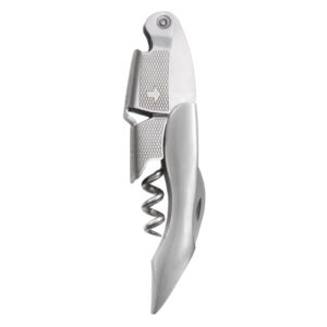 true sommelier waiter's corkscrew - professional wine bottle opener, wine accessories, gift for wine lovers, stainless steel - set of 1, silver