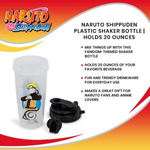 JUST FUNKY Naruto Shippuden Plastic Shaker Bottle | Holds 20 Ounces