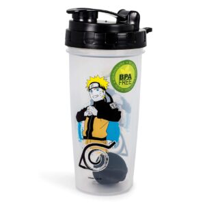 JUST FUNKY Naruto Shippuden Plastic Shaker Bottle | Holds 20 Ounces