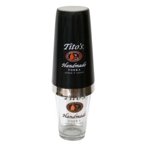 tito's vodka shaker pint glass set