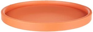 kraftware bartenders choice serving tray - spicy orange, 14-inch food tray for coffee table, breakfast, tea, butler, countertop, kitchen, vanity, hotel serve tray