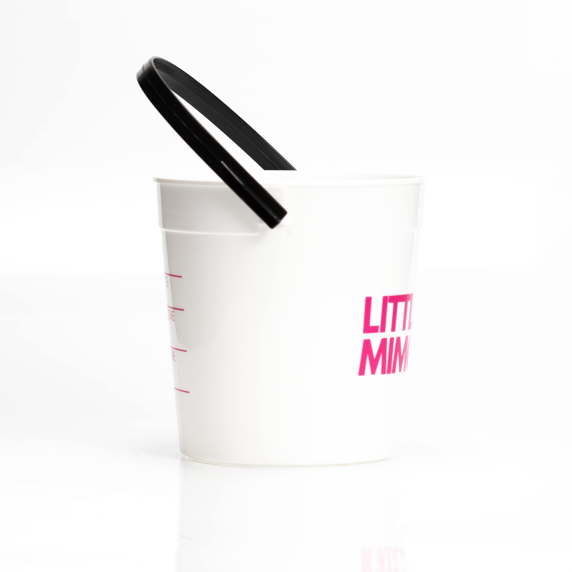 Tipsy Umbrella “Little Mimosa” Plastic Cocktail Rum Buckets For Drinks, Brunch Supplies, Bachelorette party supplies (32oz) Reusable Punch Bowls (10) (10, PINK/BLACK)