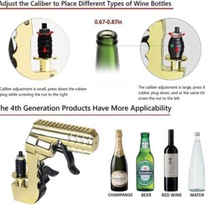 SIULAS Champagne Gun, 4th Generation Upgraded Beer Gun Shooter, Adjustable Champagne Spray Gun, for All Kinds of Bachelorette Parties, Birthdays, Celebrations (g4)