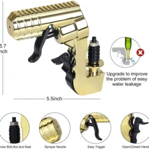 SIULAS Champagne Gun, 4th Generation Upgraded Beer Gun Shooter, Adjustable Champagne Spray Gun, for All Kinds of Bachelorette Parties, Birthdays, Celebrations (g4)