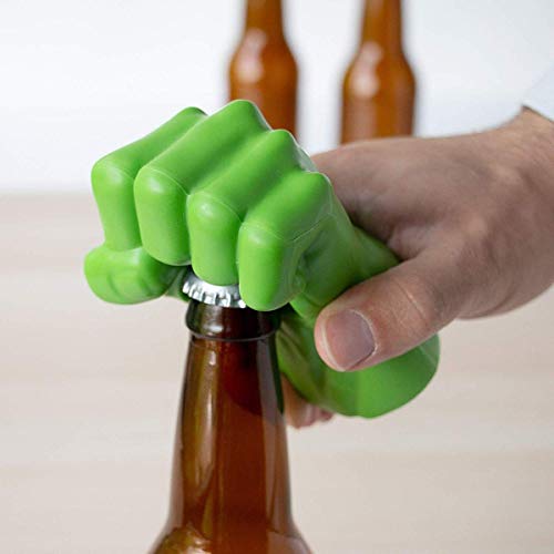Marvel Avengers Hulk Fist Bottle Opener - Open Your Beverage Like A Super Hero - Great Bar Gift for Men, Dad, Father - 6 Inches