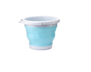 kikkerland or81-aq collapsible bucket, aqua