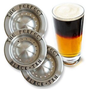the perfect black and tan beer layering tool - 3 pack - bar accessory for layered beer cocktails