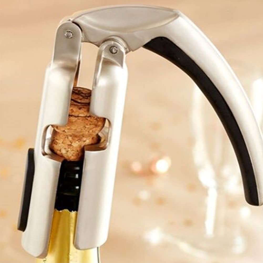 Champagne Bottle Opener, Zinc Alloy Sparkling Wine Cork Puller, Multifunctional Bottles Opener Bar Jar Cork Puller, Virtually Effortless(size:Type A)