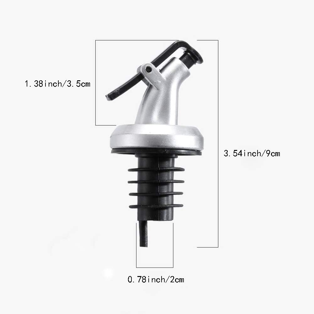 10 Pcs Pour Spouts, TBWHL Olive Oil Vinegar Dispenser Bottle Liquor Wine Pourers Flip Top Stopper Leak-proof with Lid for Kitchen and Bar