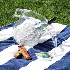 Coolin Curve Ice Bucket for Wine Champagne Beer Beverages Evenly Chills Drinks 2 Quarts