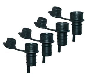 haley’s corker harold import co wine stopper set of 4, black