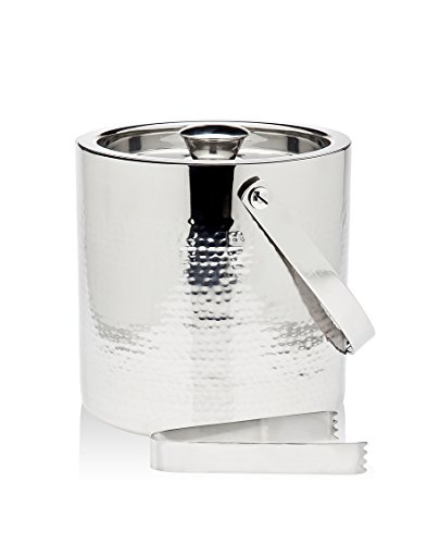 Godinger Silver Art Hammered Double Wall Ice Bucket W/tong