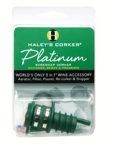 haleys corker platinum screw top, green (haleypg36)