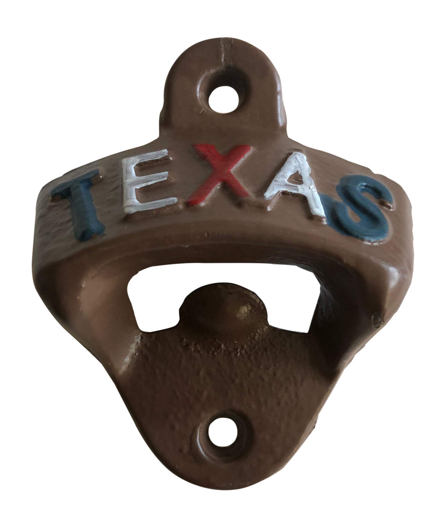 TEXAS Cast Iron Wall Mounted Bottle Opener Vintage Beer Bottle Opener Suitable for Bars Homes Hotels Garages