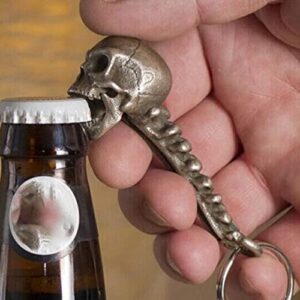 ttxs skull bottle opener,skull bottle opener keychain ring,beer bottle opener with magnetic cap catcher,home bartender restaurant décor made of stainless alloy