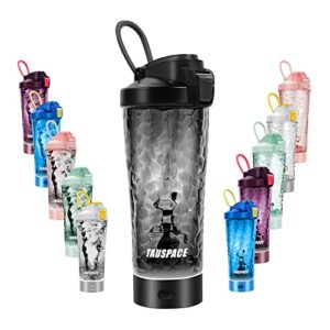 deal electric shaker bottle bpa free-tritan-24 oz blender bottles vortex shaker bottles for protein mixes-portable usb rechargeable mixer cup for protein shakes (black)