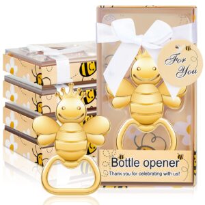 36 sets bee bottle opener bee shaped wedding party favor souvenirs beer bottle openers for baby shower gender reveal bridal birthday party decorations and supplies