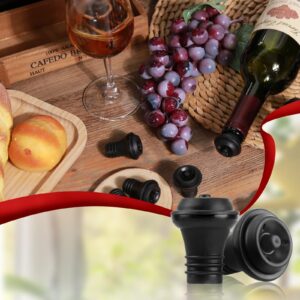 24 Pcs Wine Stoppers Vacuum Wine Bottle Stopper, Rubber Wine Stoppers Wine Saver Vacuum Stoppers to Preserve Wine Flavor, Wine Vacuum Stoppers to Keep Your Wine Fresh