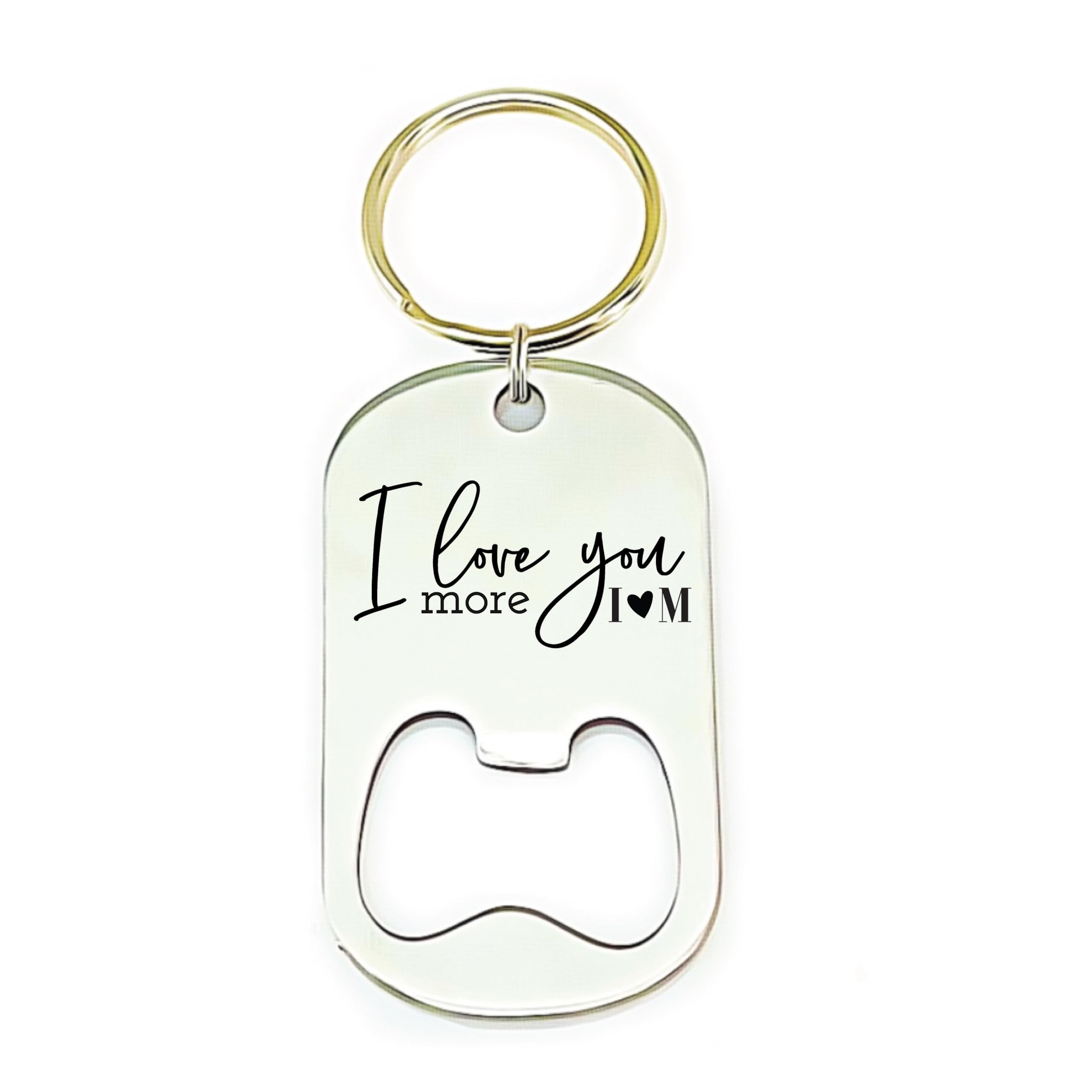 Personalized Boyfriend Gift I Love You More Bottle Opener Keychain Gift Idea For Him Gift Personalized Christmas Gift MORE-BOTTLE