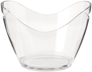 devine accessories - ice bucket clear acrylic 8 liter good for up to 4 wine or champagne bottles ice bucket