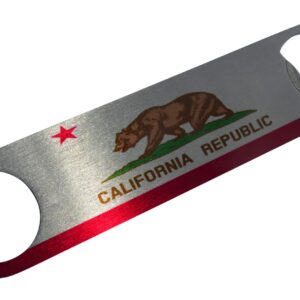 California State Flag Speed Bottle Opener Heavy Duty Gift Californian CA