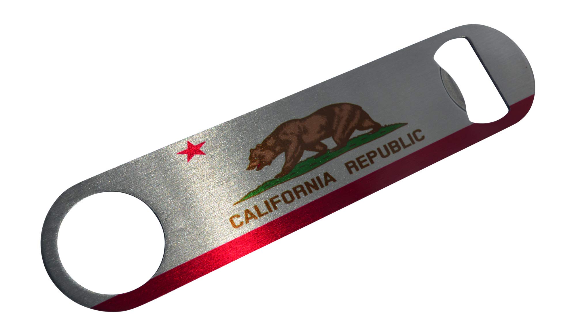 California State Flag Speed Bottle Opener Heavy Duty Gift Californian CA