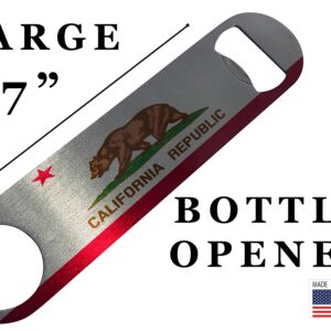 California State Flag Speed Bottle Opener Heavy Duty Gift Californian CA