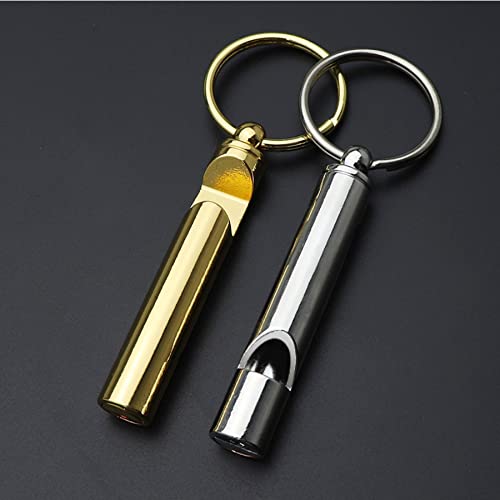 ARFUKA Set of 2 Whistle Emergency Whistle Sports Lessons Whistle with Key Ring and Bottle Opener Bottle Opener Bag Opener for School Gym Outdoor Camping Fishing Hiking Hunting Survival