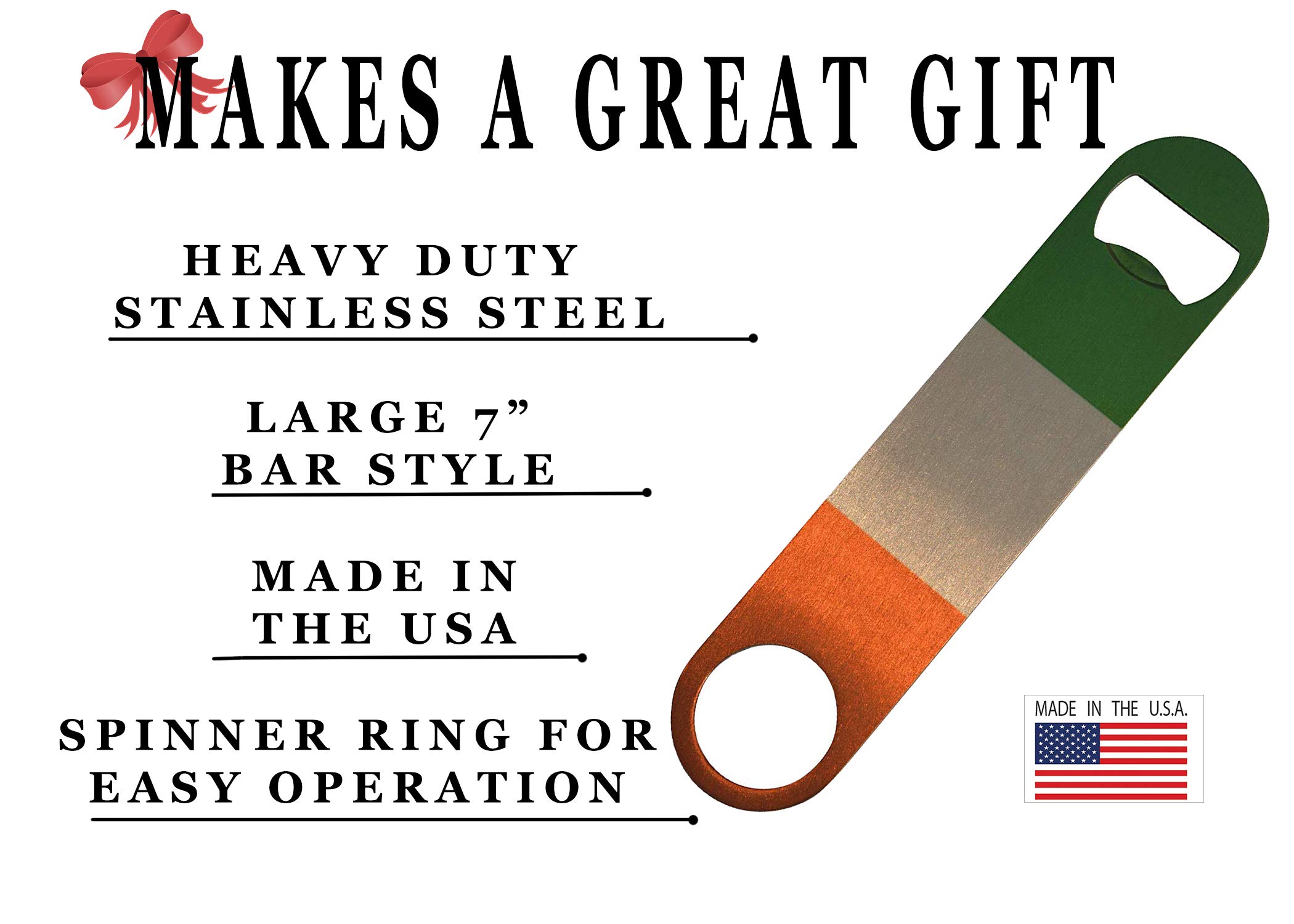 Irish Flag Speed Bottle Opener Heavy Duty Gift Ireland