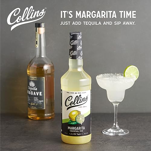 Collins Margarita Mix | Made With Lime, Lemon and Orange Juice With Natural Flavors | Cocktail Recipe Ingredient, 32 fl oz