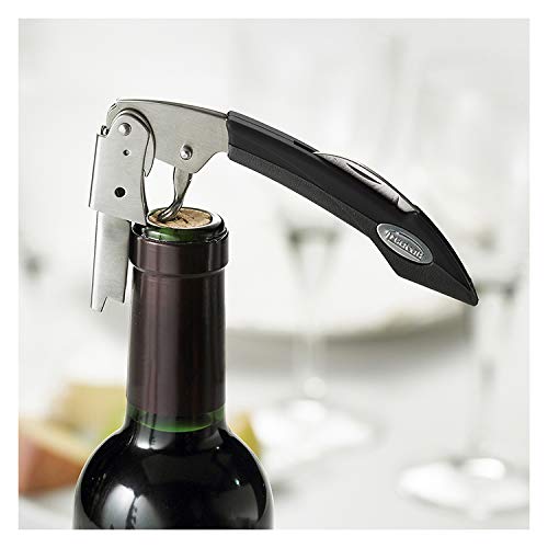 Trudeau Maison Double Lever Corkscrew, Silver/Black