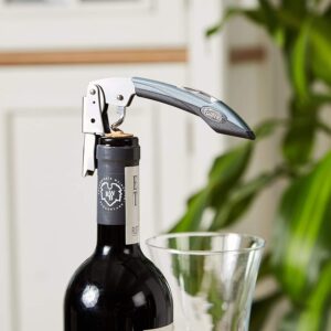 Trudeau Maison Double Lever Corkscrew, Silver/Black