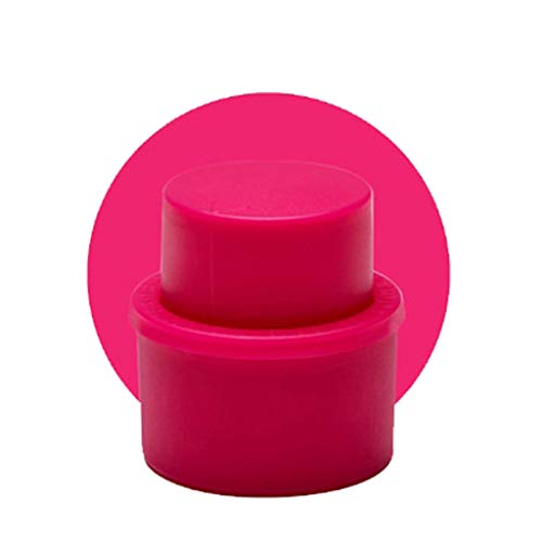 HELYZQ Fizz Keeper! Safe and Durable, Bottle Pump Caps,Bottle Stopper, Pump Bottle Dispenser Cap, Like A Wine Bottle Stopper,Drink Cap,Bottle Cap,Fizzy Sealer,Vacuum Soda Cap, Rose Red, 4.5 x 5 cm